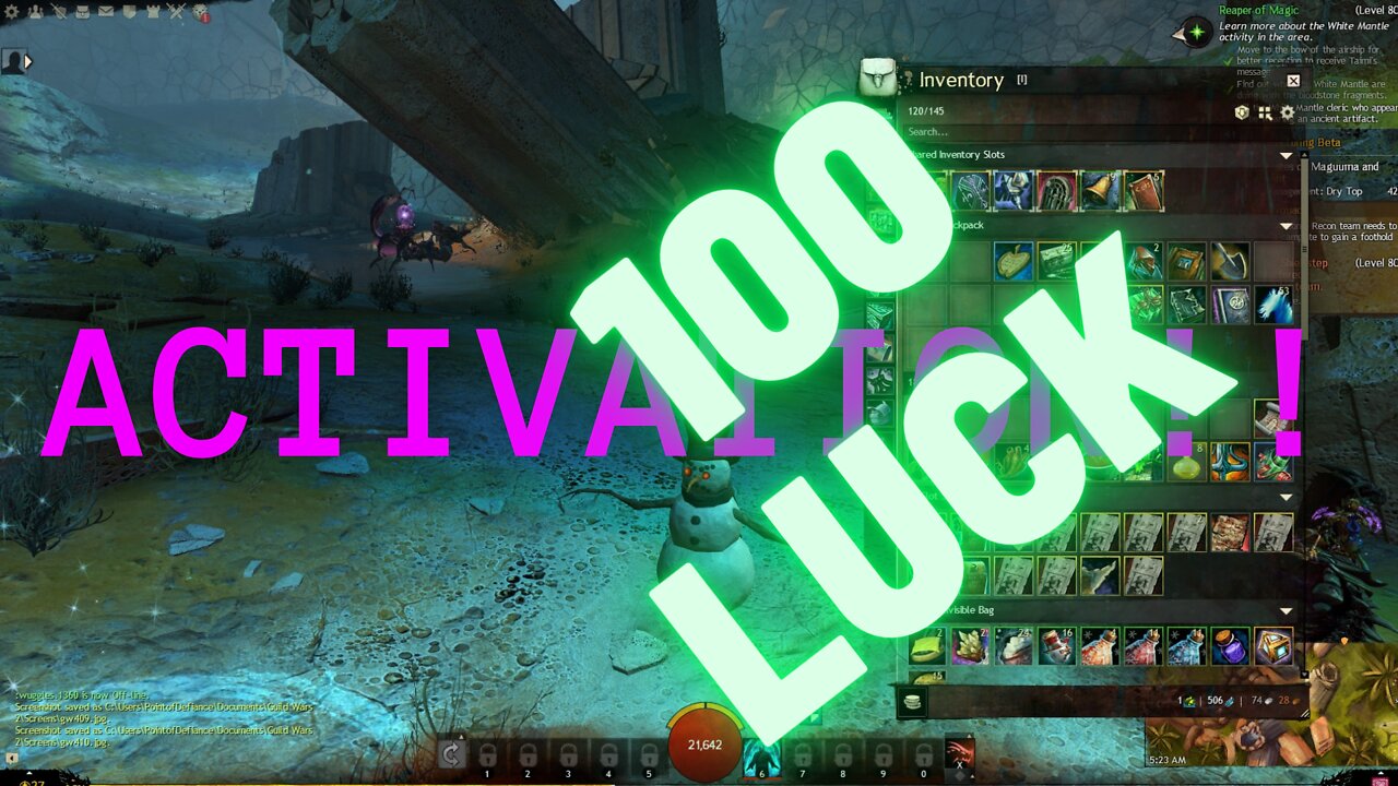 Guild Wars 2 Angry Snowman Opens 100 __ + LUCKz!!