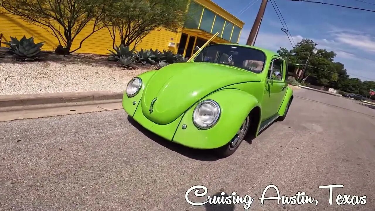 EXTRA FOOTAGE a FEW VW's Cruise Austin Texas