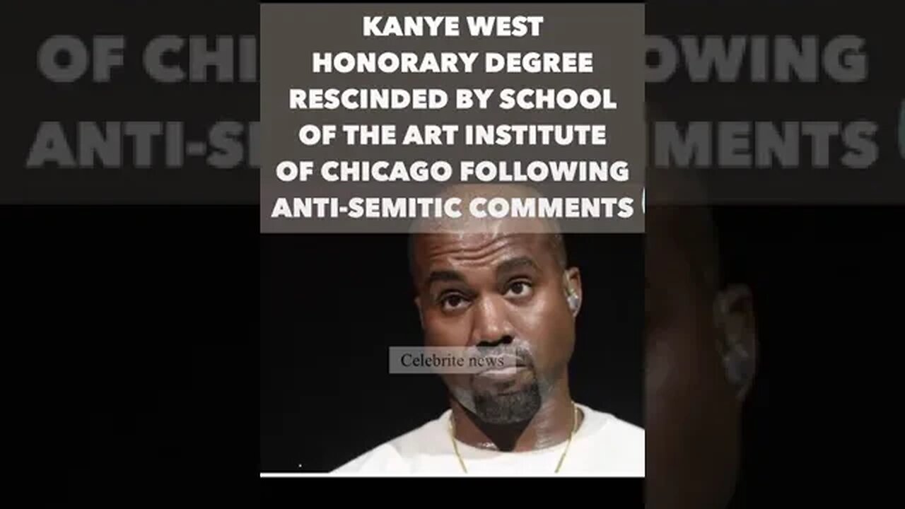 Kayne West (YE) Honorary Degree Rescinded