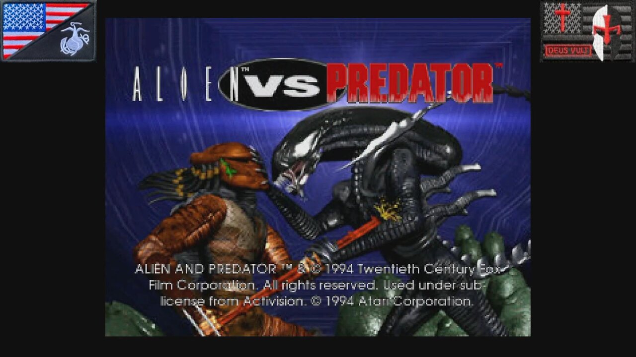 Alien vs Predator (Atari Jaguar - Attract Mode) [NA Version of "エイリアンVSプレデター"]