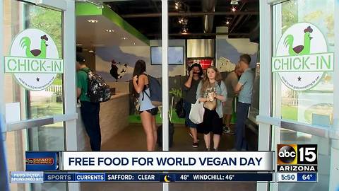 Free food for World Vegan Day