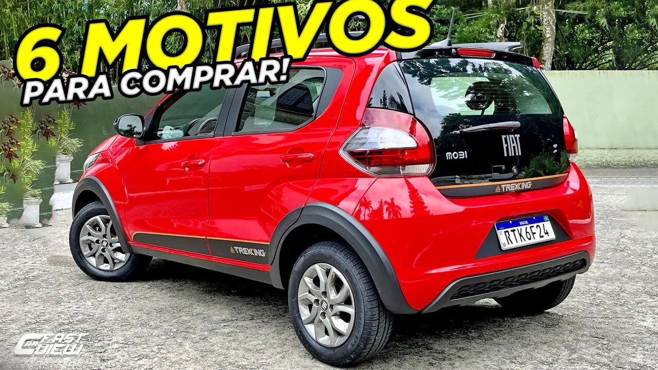 6 MOTIVOS PARA COMPRAR NOVO FIAT MOBI TREKKING 2023! MELHOR E MAIS ECONÔMICO COMPACTO DA CATEGORIA?