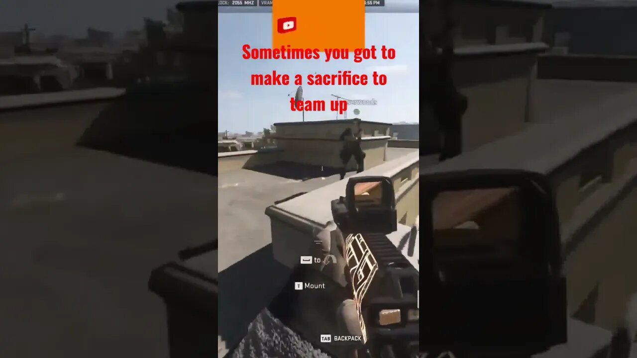 sometimes you got to make a sacrifice for the team up call of duty DMZ
