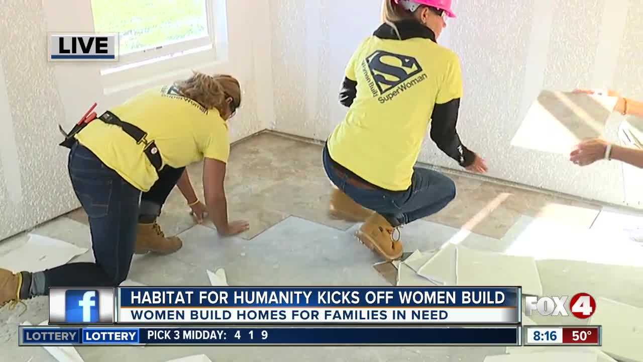 Habitat for Humanity kicks off Women Build 8 a.m.