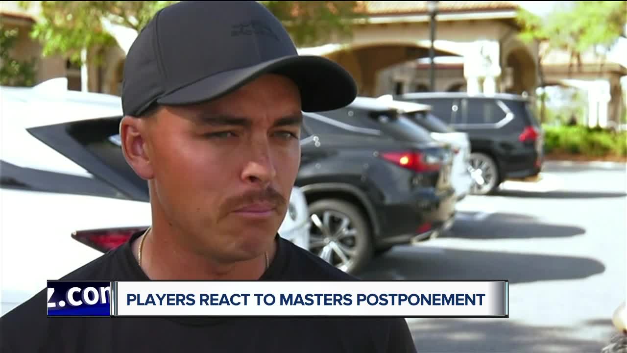 Players react to postponement of Masters Tournament