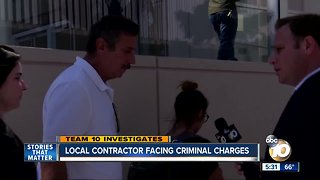 Local contractor facing criminal charges