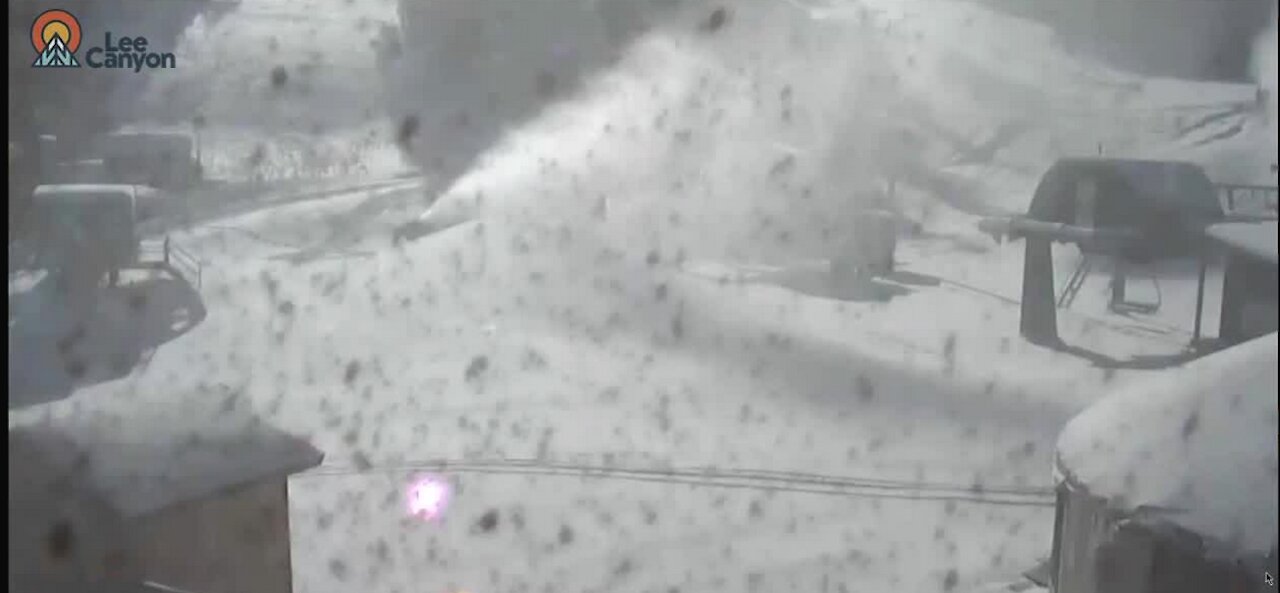 Lee Canyon's first significant snowfall