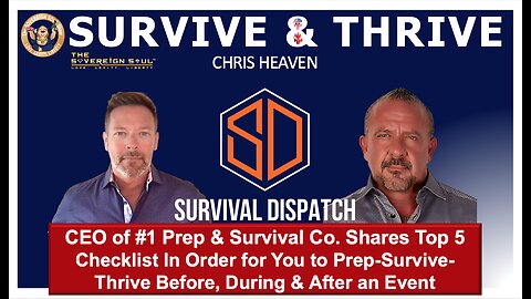 WWG1WGA: CEO of #1 Prep & Survival Co.'s Top 5 Checklist for You to Prep-Survive-Thrive these Events