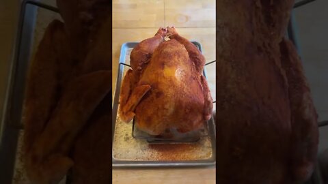 Thanksgiving Turkey ready to go on the Pit Boss 1600 Elite