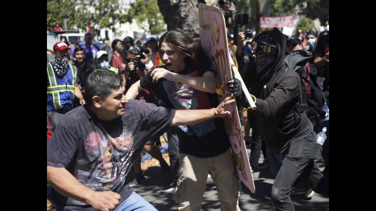 Aug 27 2017 Berkeley 1.9 Pro-American Hispanic father and son attacked by Antifa