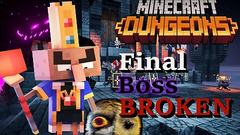 we demolished the final boss of our new OP weapons minecraft dungeons part7