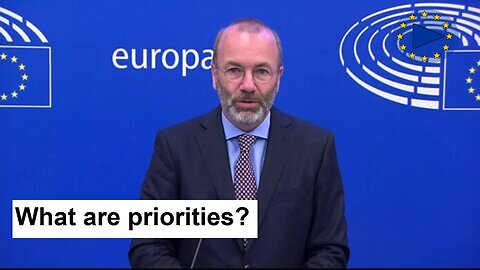 🇪🇺 Manfred WEBER & Esther de LANGE Press Conference on EPP Priorities in Strasbourg 🇪🇺