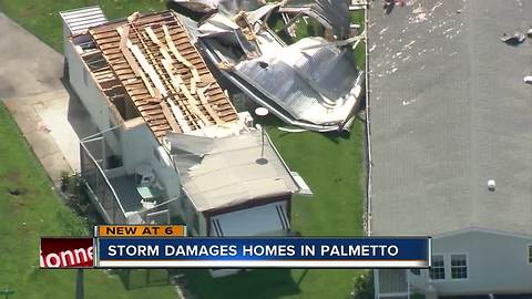 Strong winds rip roofs from Palmetto homes after Sunday night storm