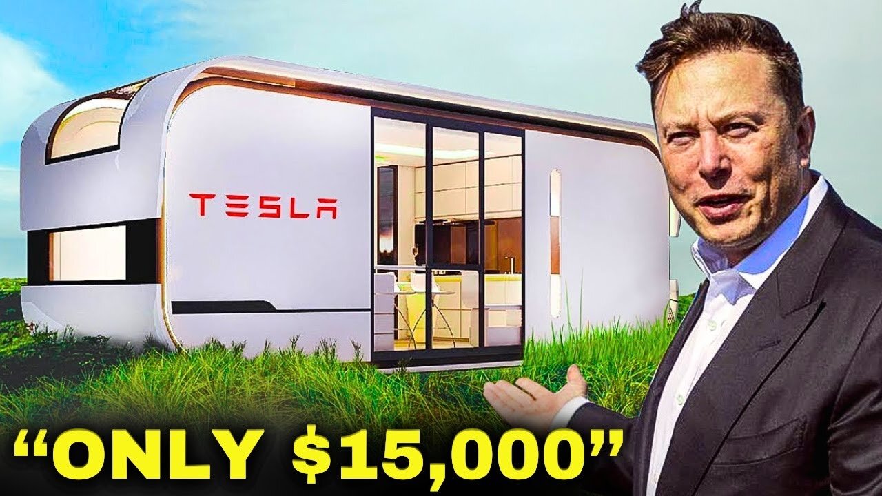 Elon Musk: "I'm Releasing Tesla's FIRST $15,000 Tiny House For Sustainable Living!"