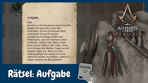 Rätsel: Aufgabe für Talisman des Aufständischen | AC Mirage Guide