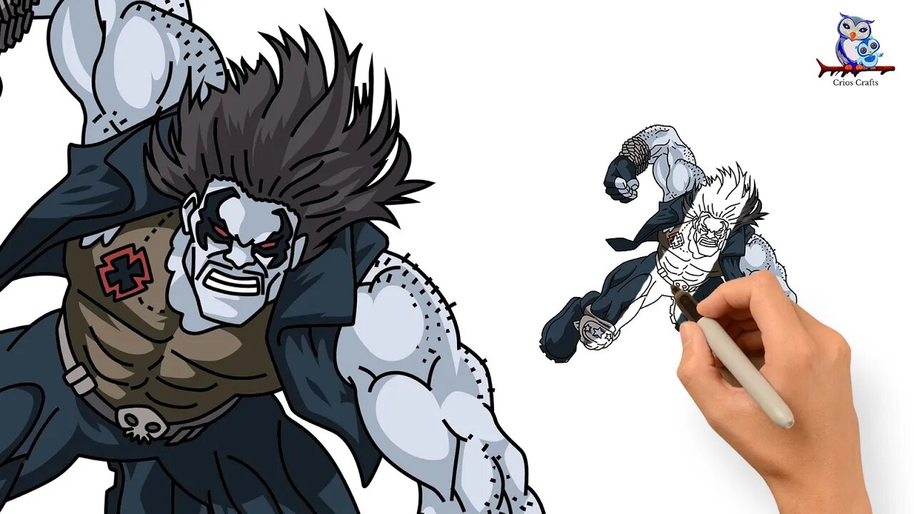 How to Draw Lobo DC Comics - Art Tutorial