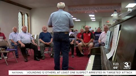 Local barbershop singing group reunites