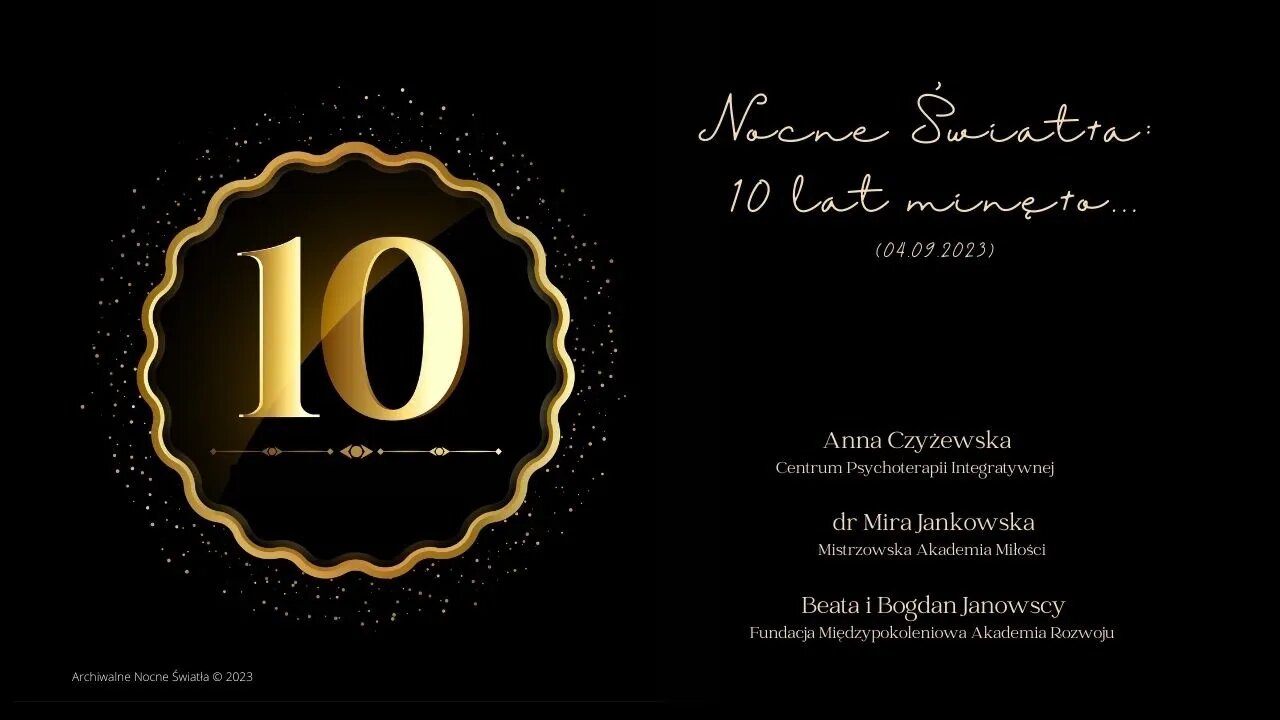 Nocne Światła: 10 lat minęło... (04.09.2023)