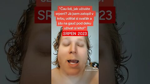 JAK užíváte SRPEN!? Je vám taky ZIMA!? #funny #shorts