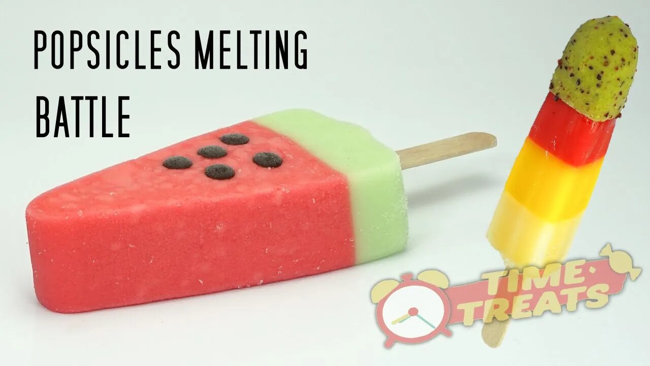 Cactus vs. Melon Ice Melting Battle - Time Lapse