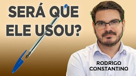 Será que Bolsonaro usou sua BIC? [CONSTANTINO]