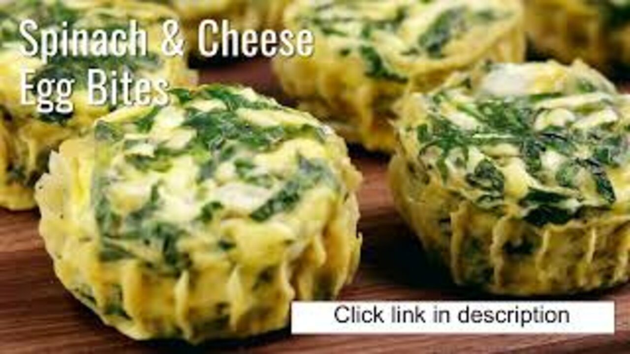 Keto Spinach & Cheese Egg Bites