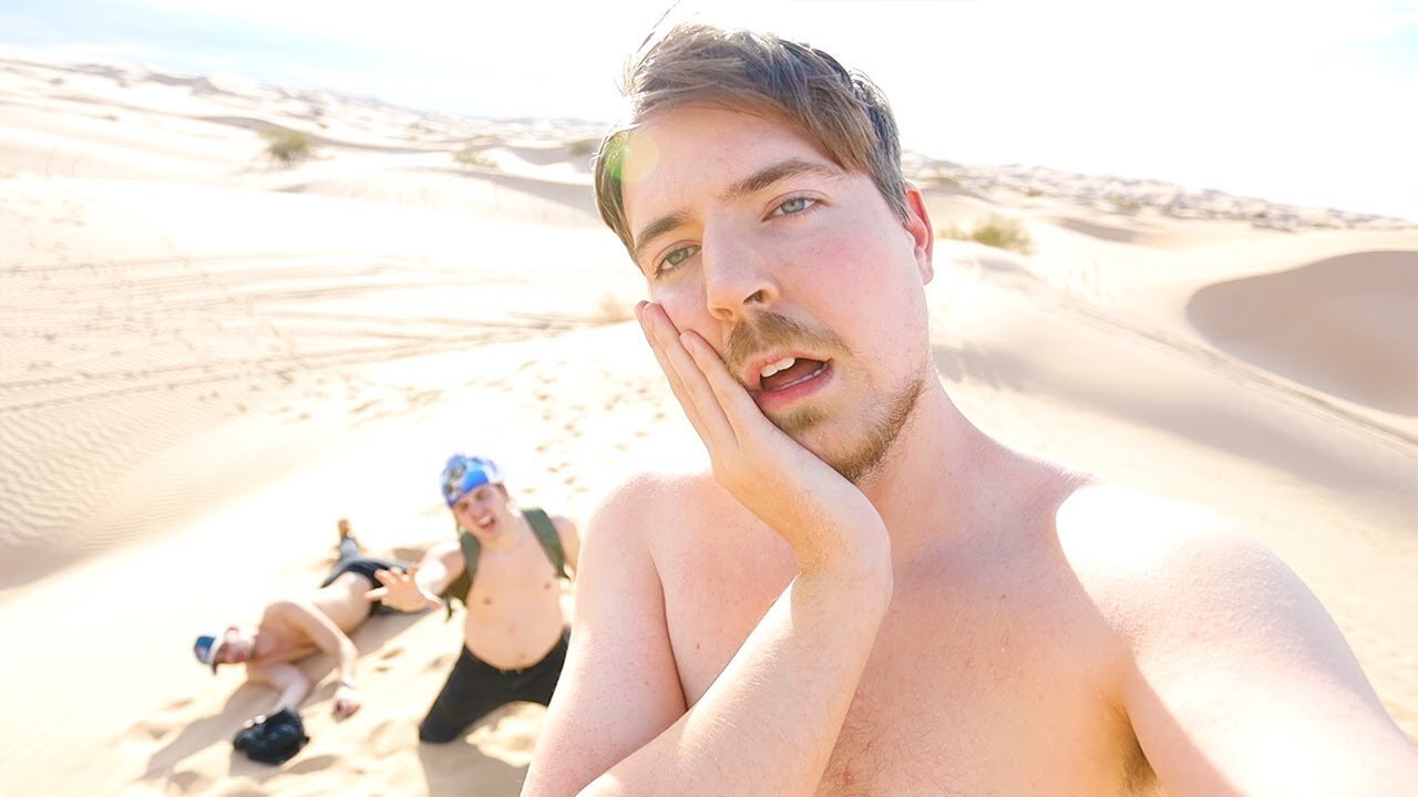 MrBeast Surviving 24 Hours Straight In A Desert