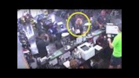 City Inspector Warns Store To Remove Flags, Gets In Customer’s Face