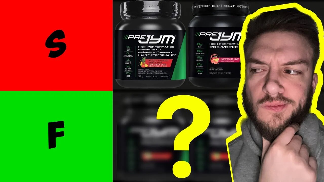 BEST PRE JYM Supplement Flavor Tier List