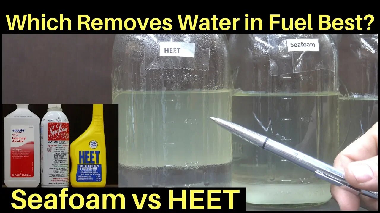 Is HEET better than Seafoam for Water in Fuel? Let's find out!