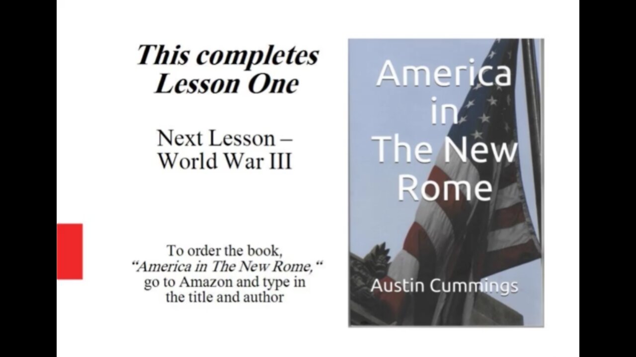 America in The New Rome, Lesson 1