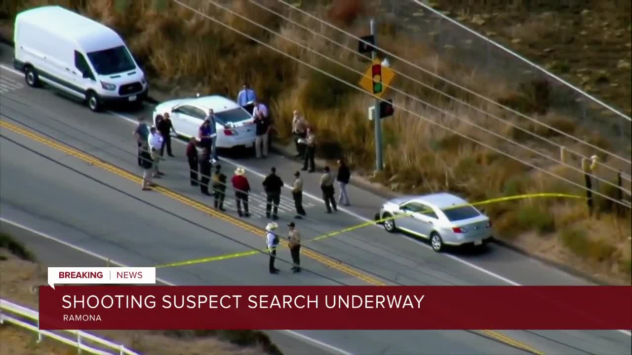 Search on for man suspected in deadly Ramona shooting