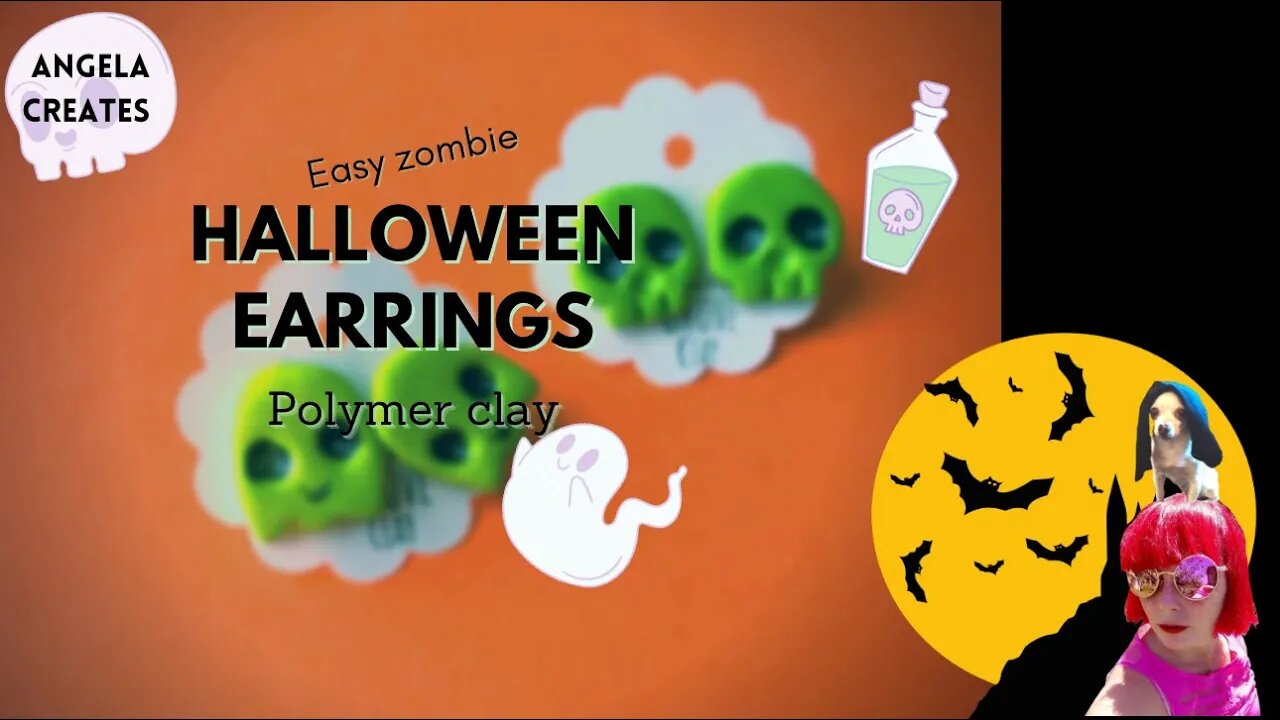 HALLOWEEN JEWELRY DIY POLYMER CLAY /HALLOWEEN JEWELRY/HALLOWEEN JEWELLERY TUTORIAL