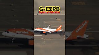 Manchester Flight Landing at Gibraltar #shorts