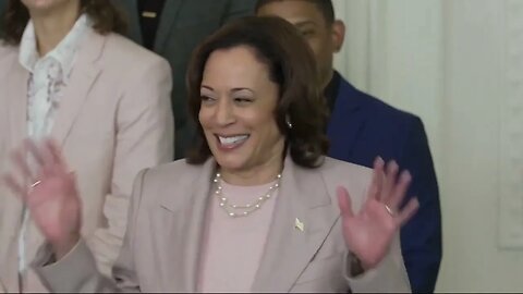 Kamala Harris Laughs Hysterically Talking About "Doug's Team, The Sparks" Beating Phoenix Mercury