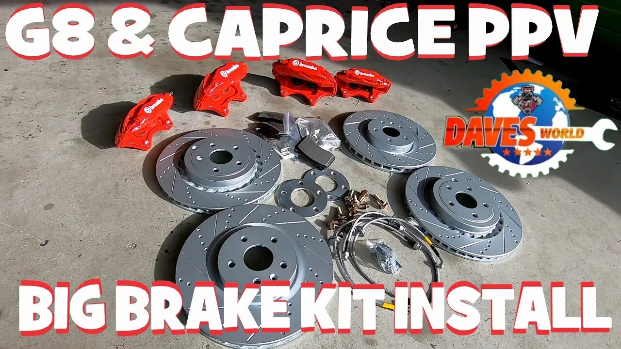 G8 Caprice PPV Big Brake CTSV swap Dave's World