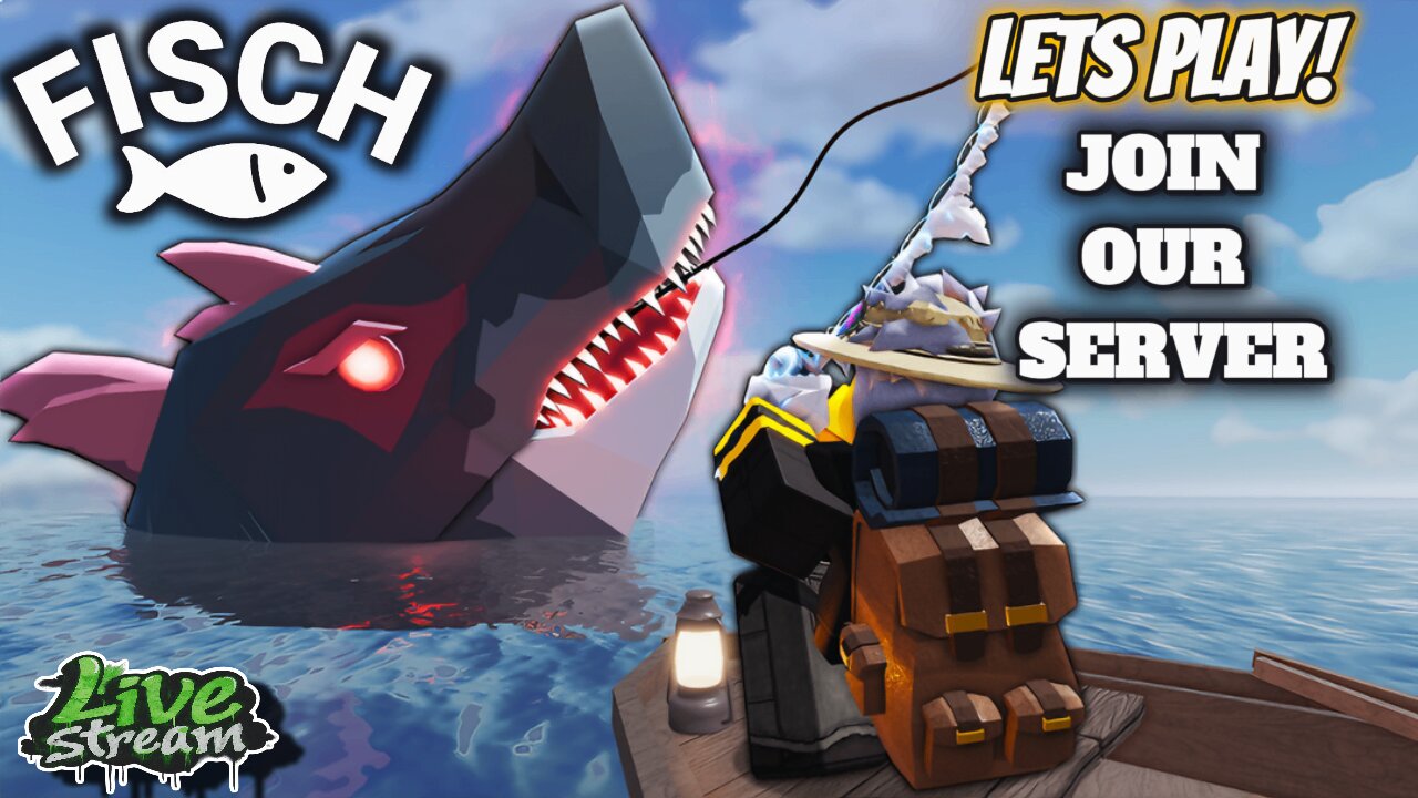 [EP. 2] Roblox Fisch Live Stream | Megalodon Hunting | Join the Hunt