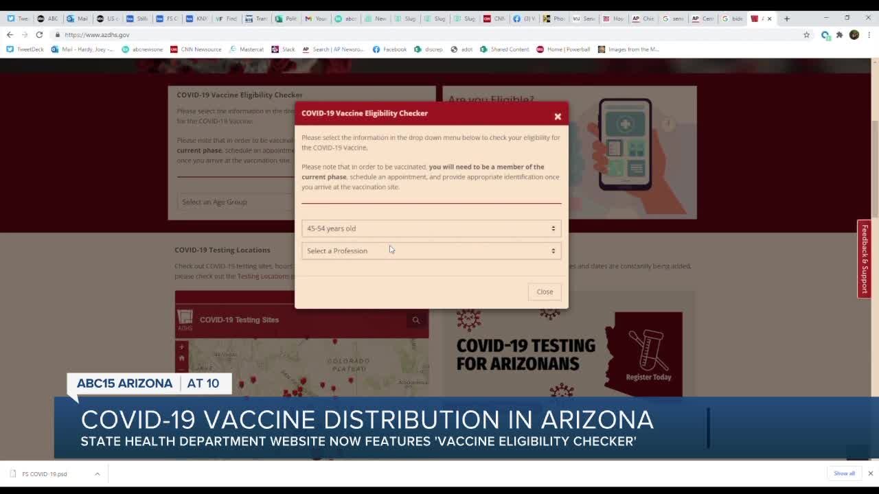 COVID-19 vaccine distribution in Arizona