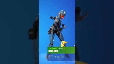 Fortnite Rage Quit Emote #Fortnite #Shorts