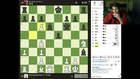 Online Rated Chess Match #17 On PC With Live Commentary