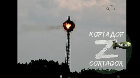Comms towers and building defeated by Russian forces