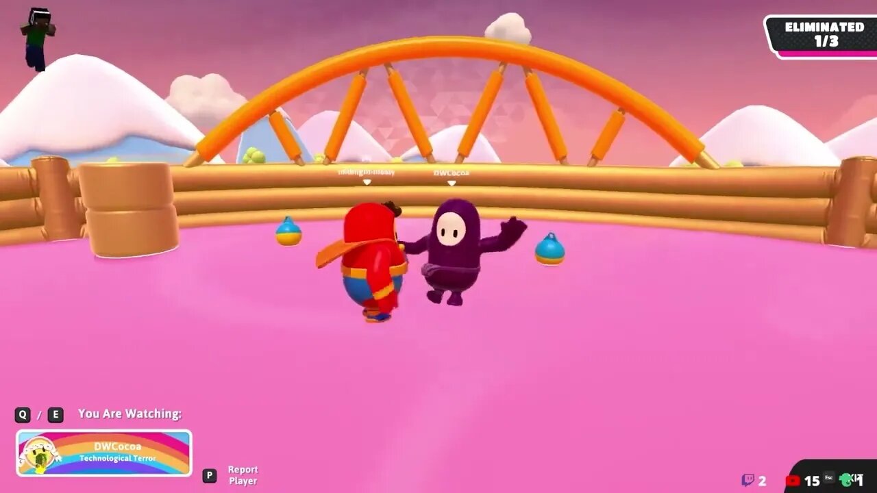 When Fall Guys Glitches - Roll Off Map With Nothing To Roll Off #fallguys