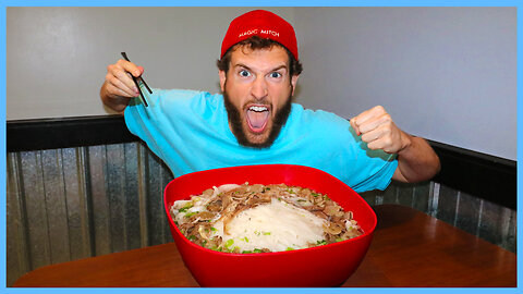 MASSIVE 10 POUND "PHO-KING" VIETNAMESE NOODLE SOUP CHALLENGE!