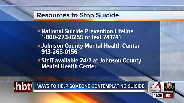 Ways to help someone who may be contemplating suicide