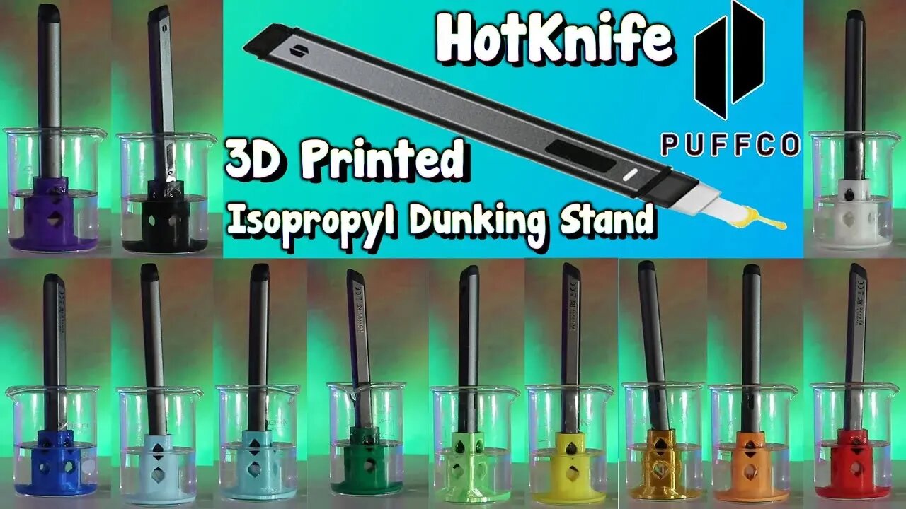 Puffbro's Etsy Puffco Hotknife Iso Dunking Cleaning Stand! Iso Soaking With Just The Hotknife Tip!