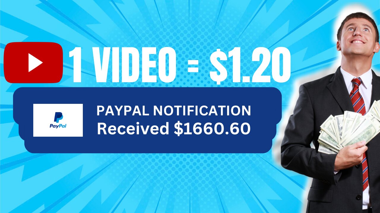 Get Paid $1.20 per VIDEO watched!!!! MAKE MONEY ONLINE 2024!!!!