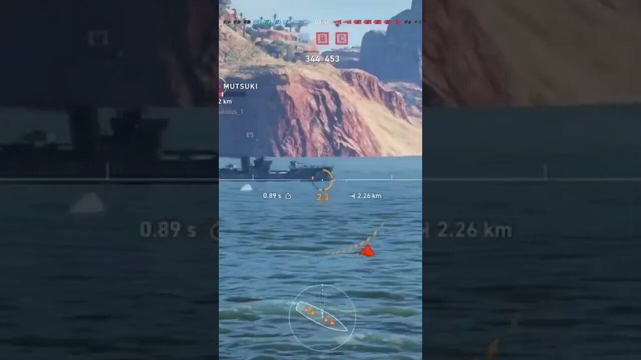 (World of warships legends) this guy got little too close to my secondary