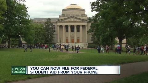 You can now file for Federal Student Aid from your phone