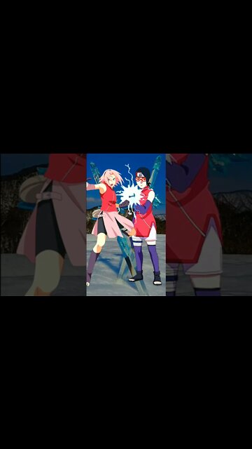 Sarada Melawan Sakura.#shorts