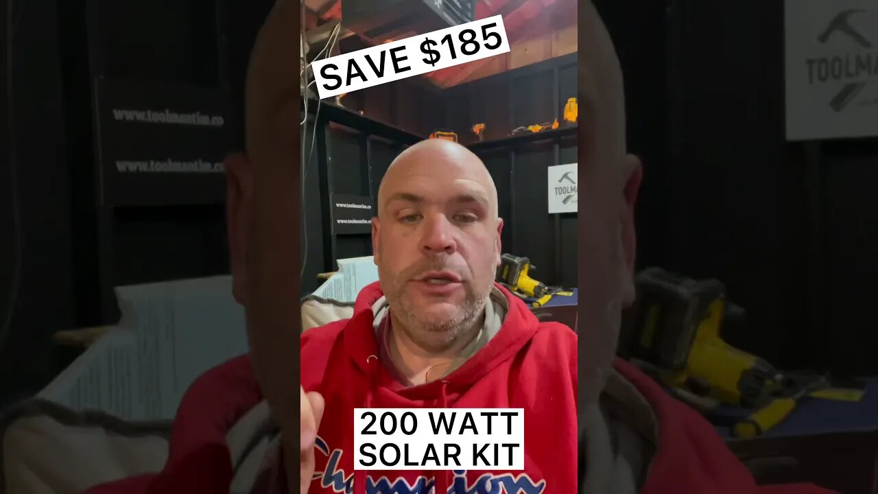 SAVE $185 200 Watt SOLAR KIT - Amazon Deal of The Day